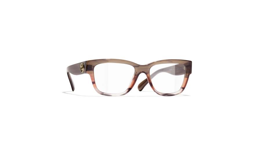 Brille CHANEL CH3455 1744 54-18 Brown Gradient Orange auf Lager