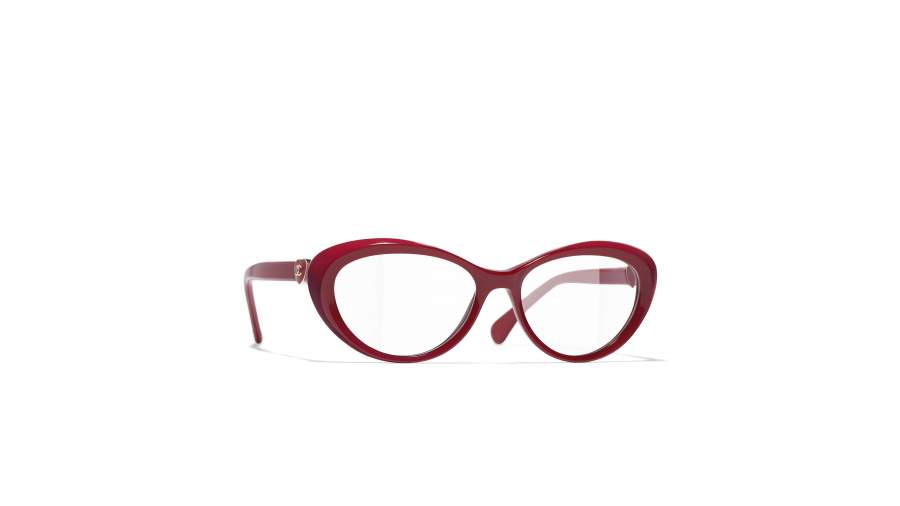 Brille CHANEL CH3466 1759 54-17 Rot auf Lager