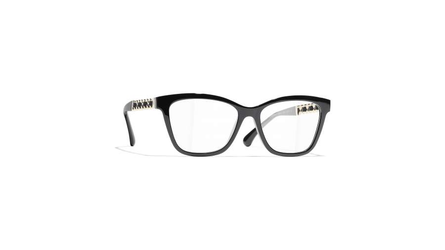 Brille Chanel   CH3429Q C622 54-16  Schwarz Black and gold auf Lager